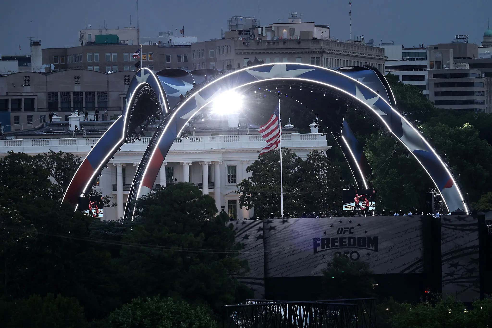 UFC At The White House Is Officially Under Rain Delay (UPDATE: It's Starting Now)
