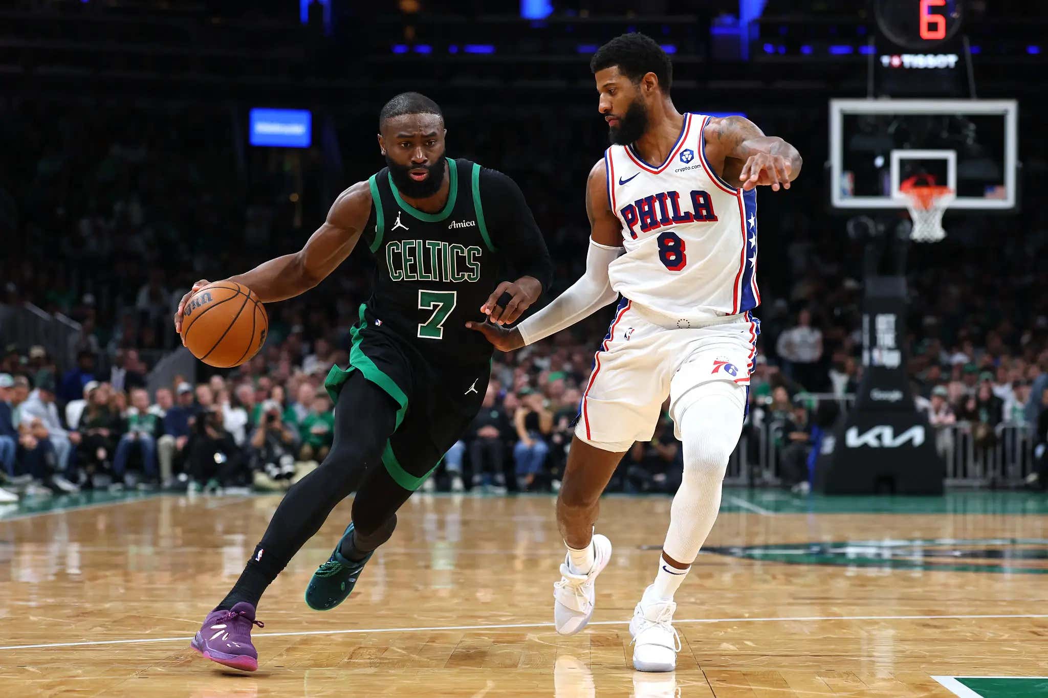 HOLY SHIT: The Celtics Have Traded Jaylen Brown To The Sixers For Paul George And Picks