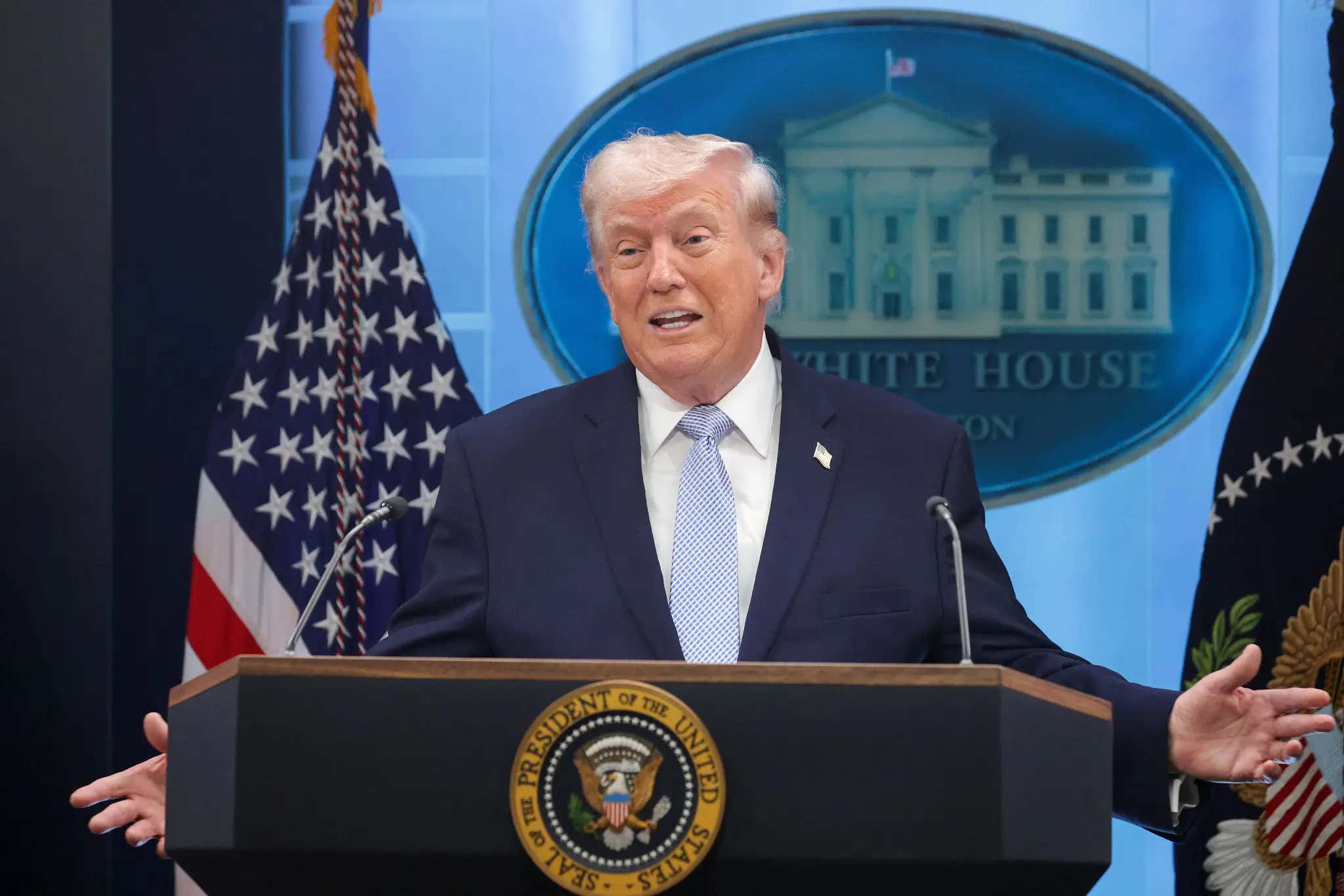 President Trump Explains The Conversation That He Had With FIFA President Gianni Infantino That Led To Flo Balogun's Red Card Being Overturned
