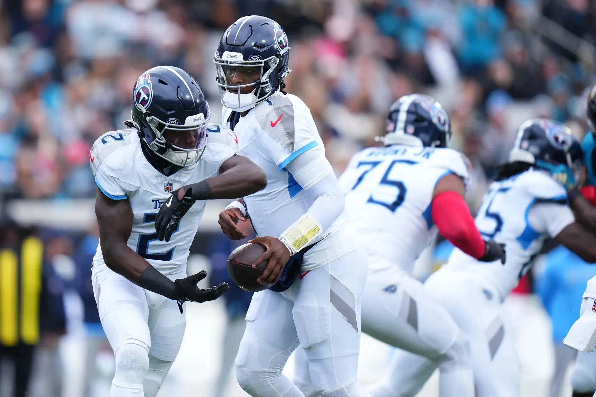 Ain't No Guess: Titans RB Tyjae Spears Basically Guarantees The Team Will Finish Above .500 This Year Thanks To A New Logo, Jersey And Coach