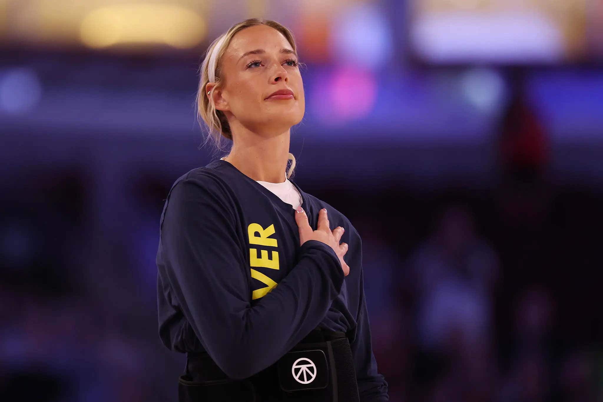 The Atlanta Dream Skipping the National Anthem While Sophie Cunningham is Standing With Her Hand Over Her Heart is Quite the Look for the WNBA