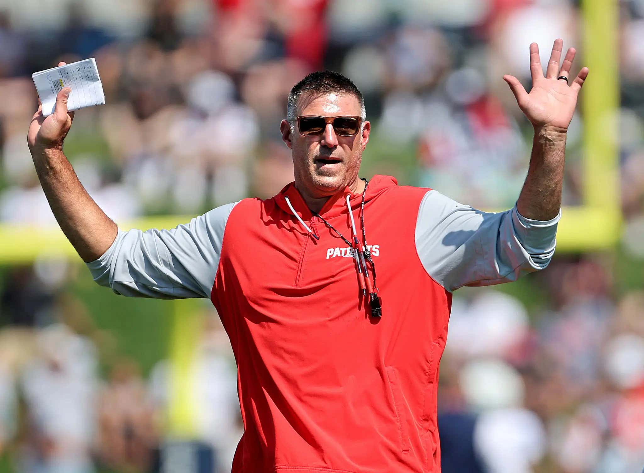 Mike Vrabel, Football Guy. Two Training Camps, Two Joint Practice Fights Broken Up.