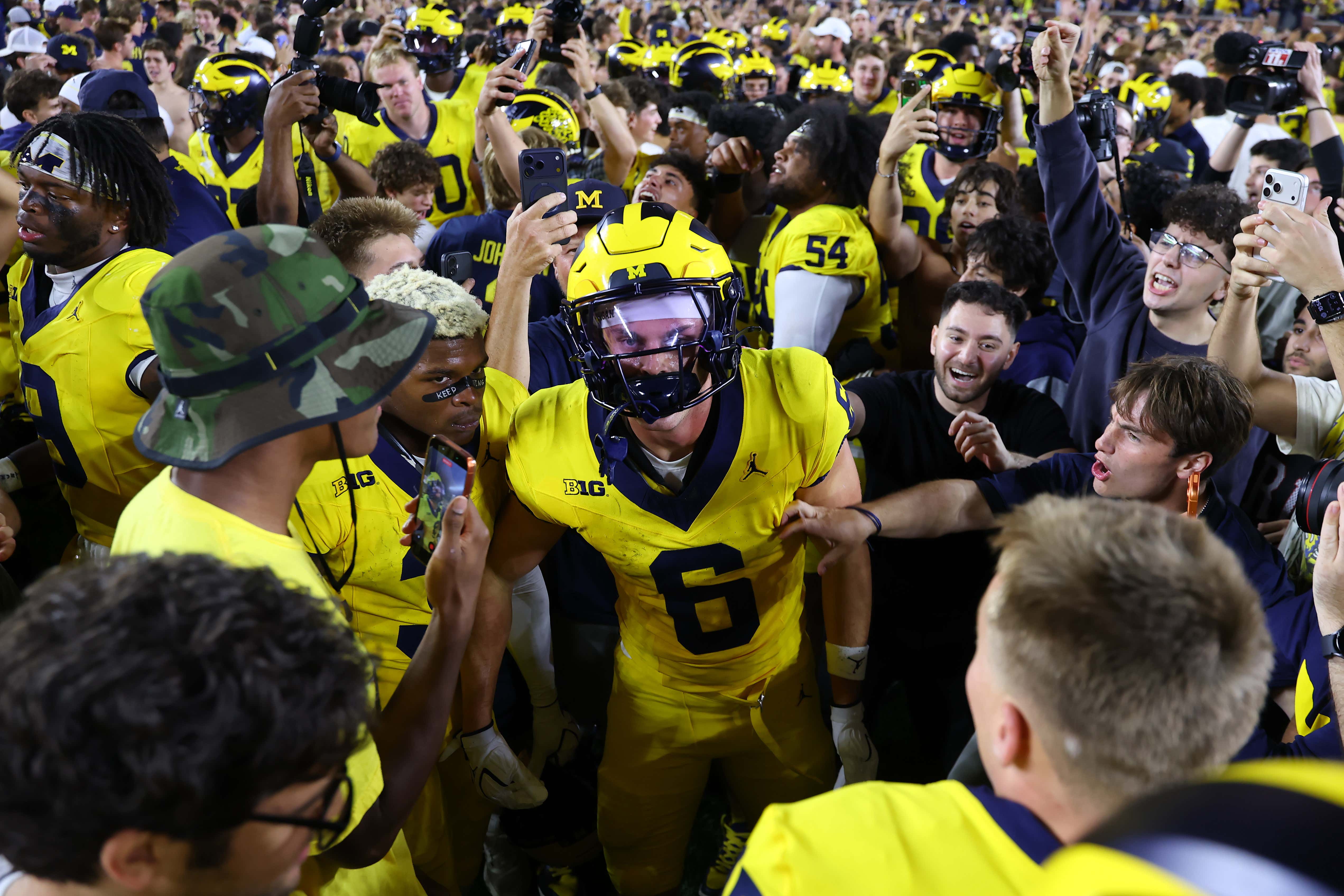 Michigan (-27.5) Fans Claim Saddest Field Storm Of The 175 Since 2019