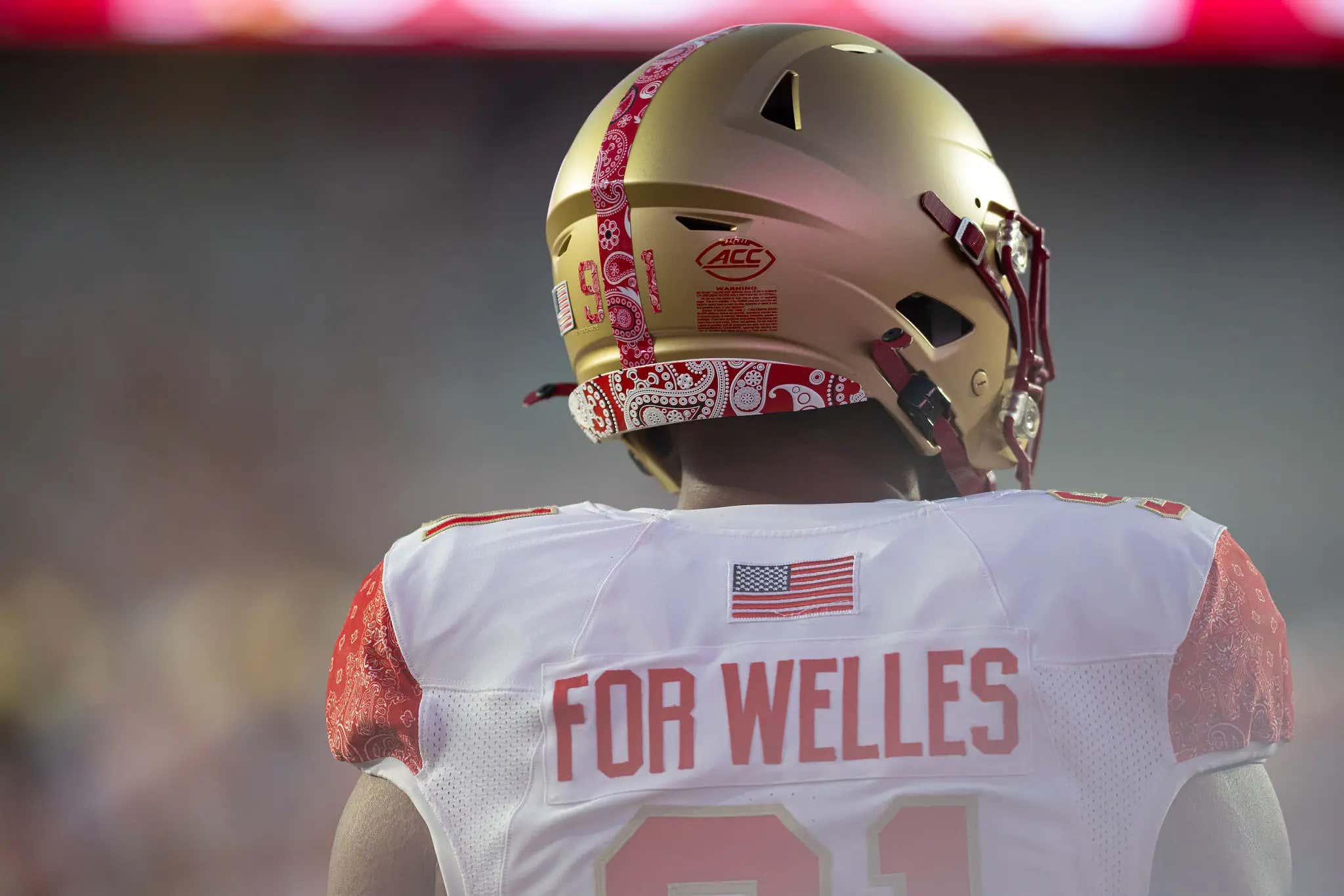 Some Things Are Bigger Than Sports: Welles Crowther's Mom Breaking Down The Team After A BC Win On September 11th  Is A Beautiful Sight