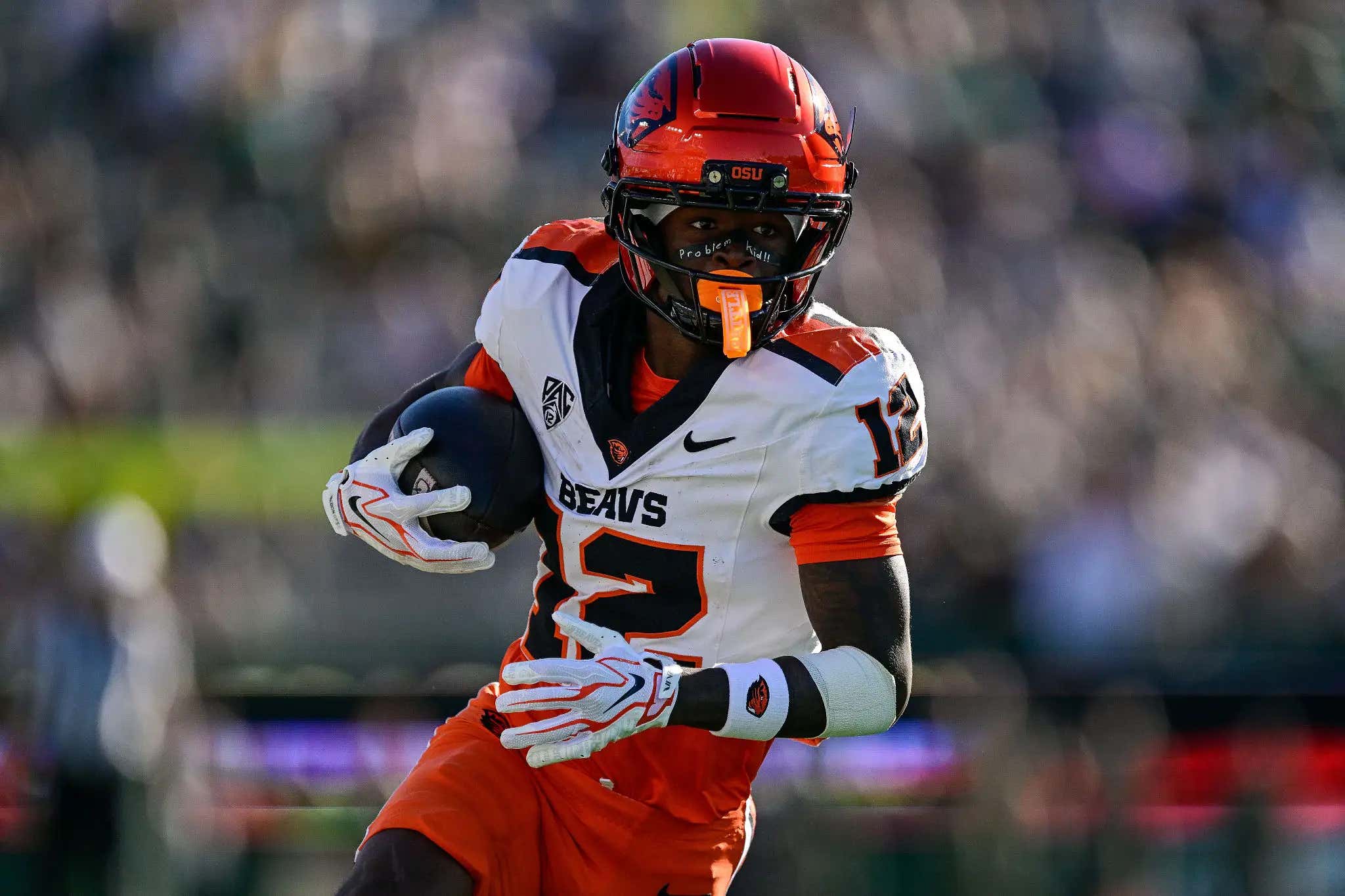 Oregon State Breakout WR Jesse Legree Held a Press Conference at His High School To Announce He Would Be Staying at the School He Already Attends Next Season