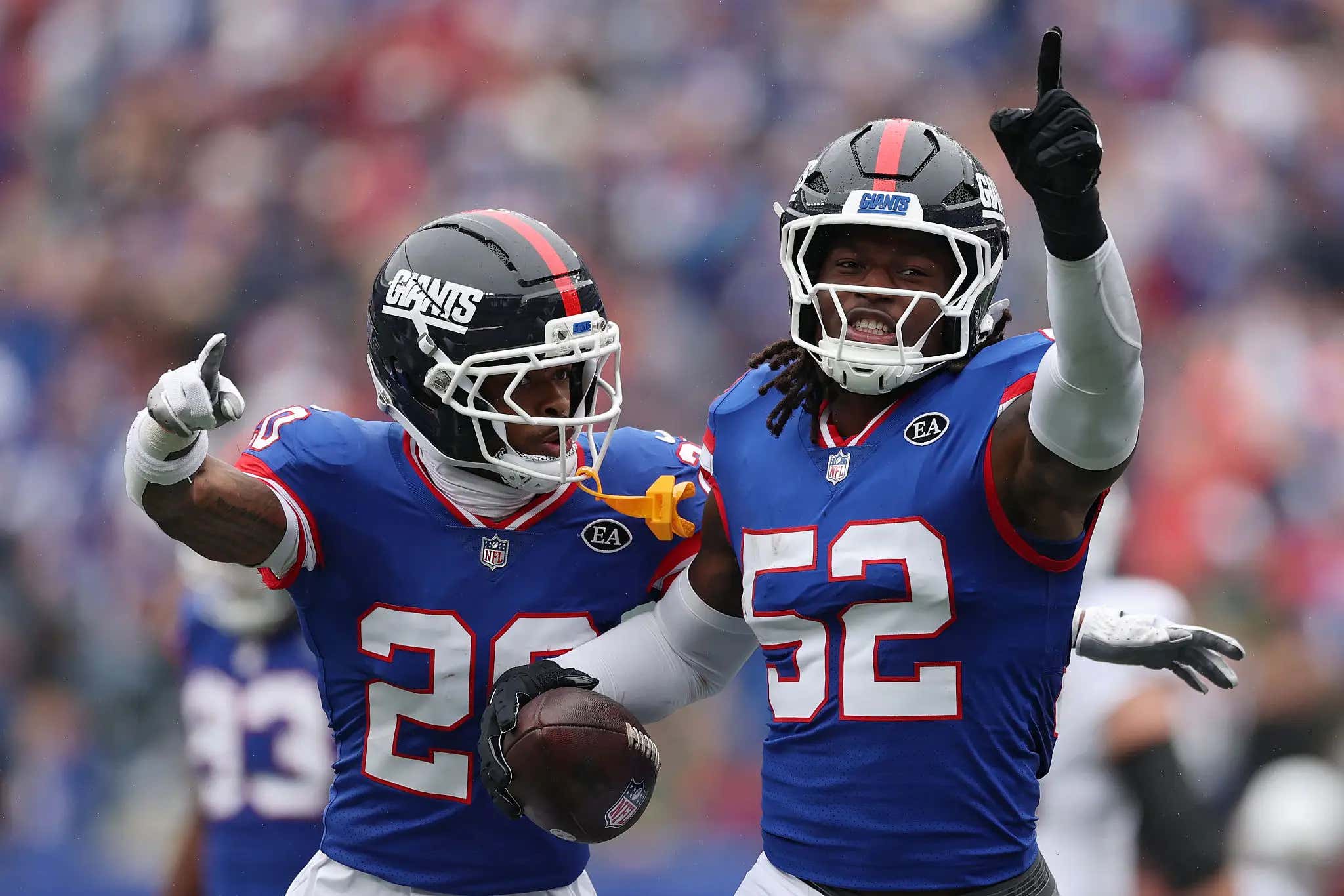 The Highlights Of Arvell Reese Causing Carnage While Wearing Number 52 In A Giants 80s Throwback Uniform Is A Lethal Cocktail Of Nostalgia And Football Porn For Big Blue Fans