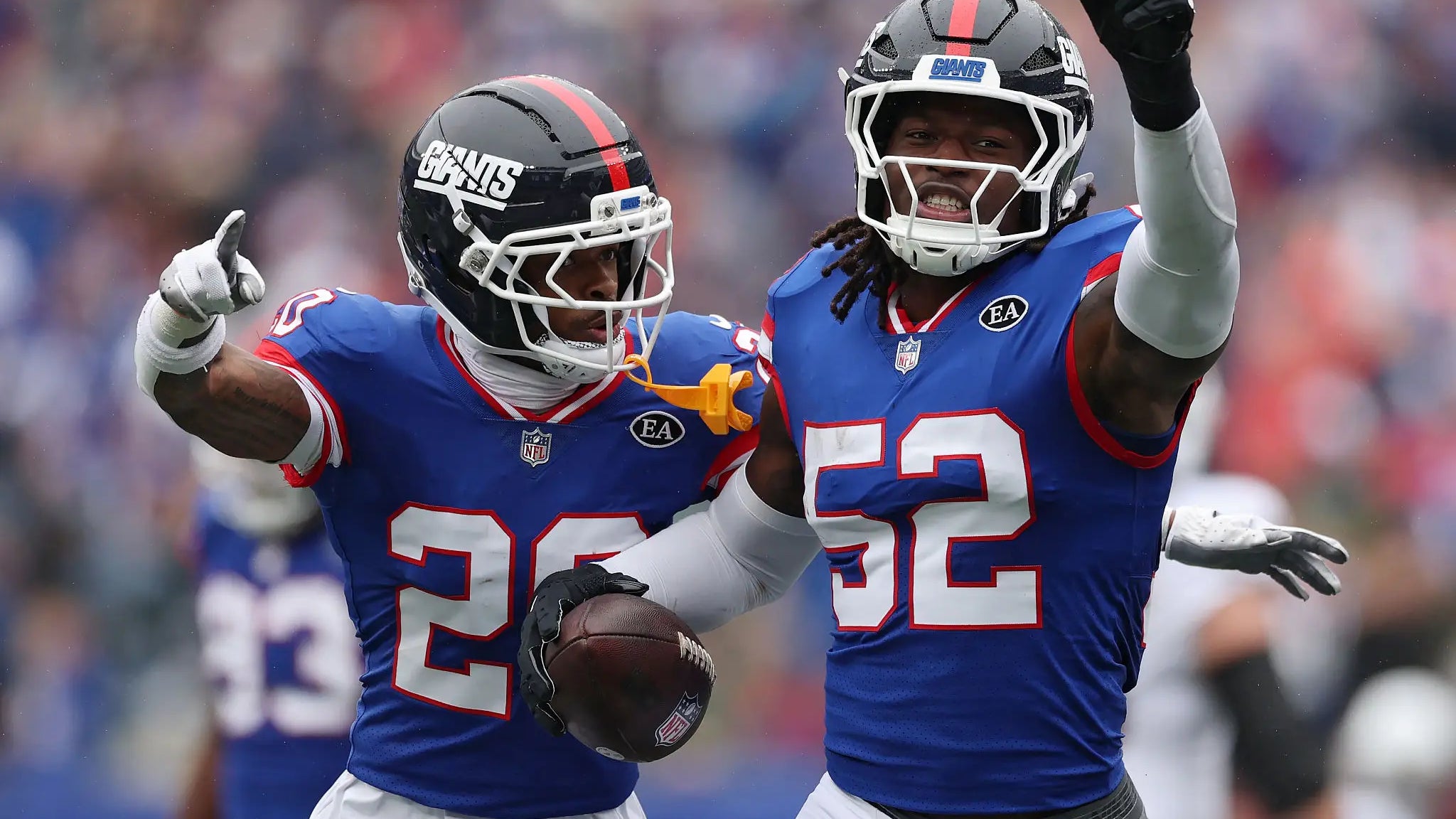 The Highlights Of Arvell Reese Causing Carnage While Wearing Number 52 In A Giants 80s Throwback Uniform Is A Lethal Cocktail Of Nostalgia And Football Porn For Big Blue Fans