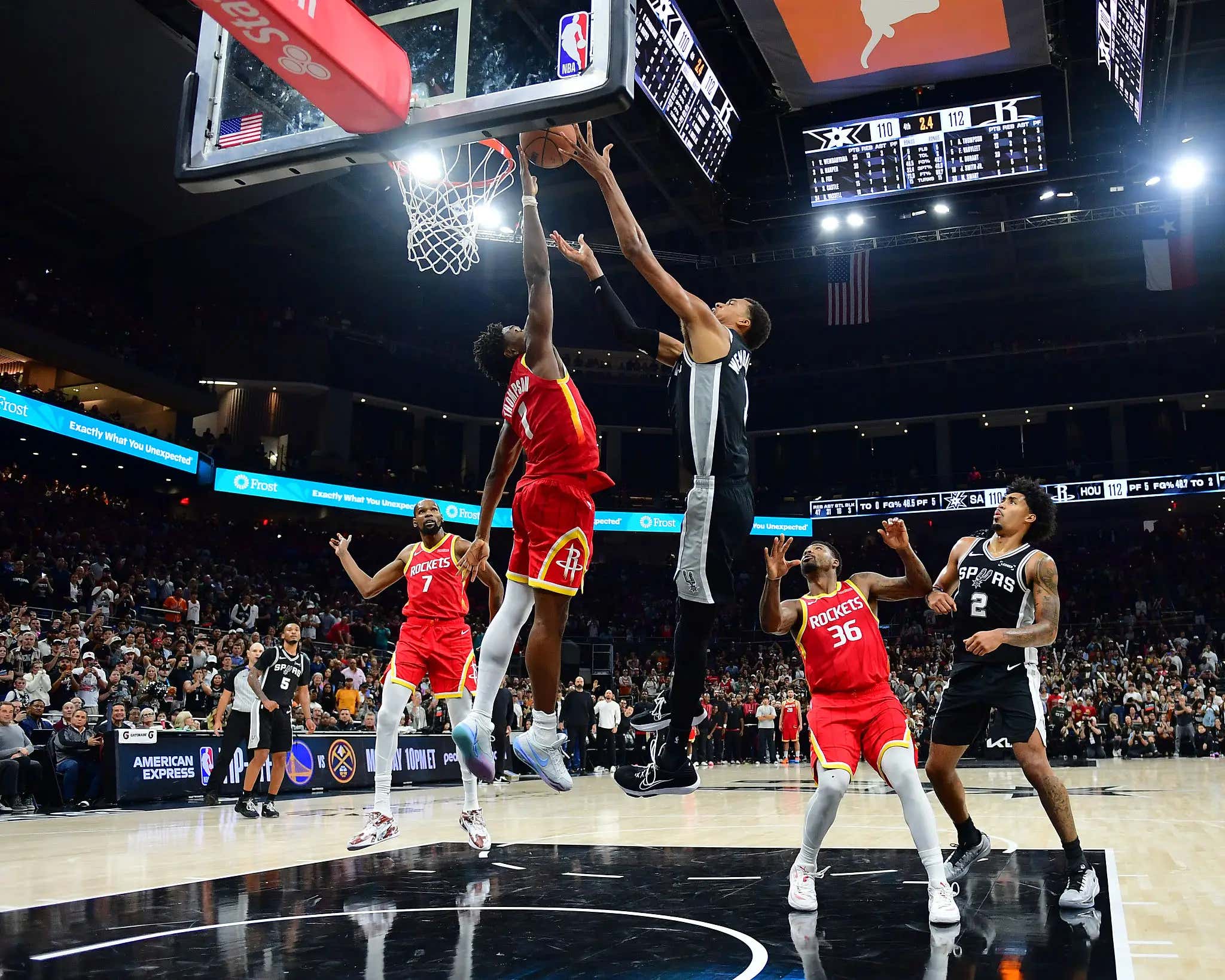 Amen Thompson Blocking Wemby At The Rim To Secure A Rockets Victory Is One Of The More Insane Plays You'll Ever See