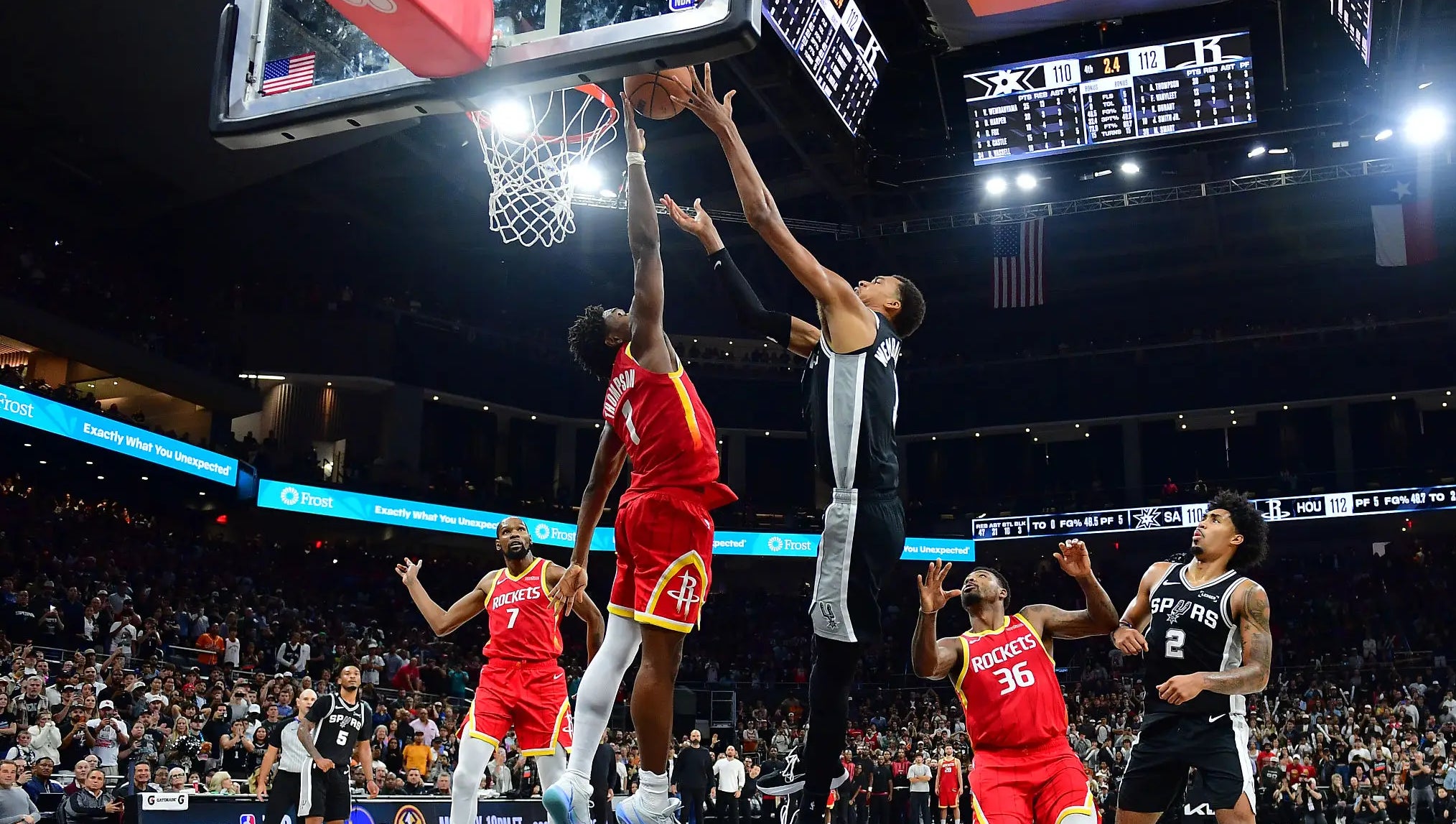 Amen Thompson Blocking Wemby At The Rim To Secure A Rockets Victory Is One Of The More Insane Plays You'll Ever See