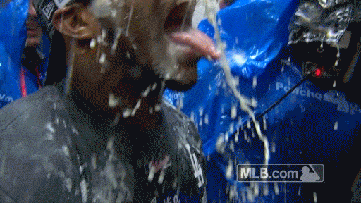 los angeles dodgers beer shower GIF by MLB los angeles dodgers beer shower GIF by MLB