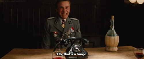 christoph waltz bingo GIF christoph waltz bingo GIF