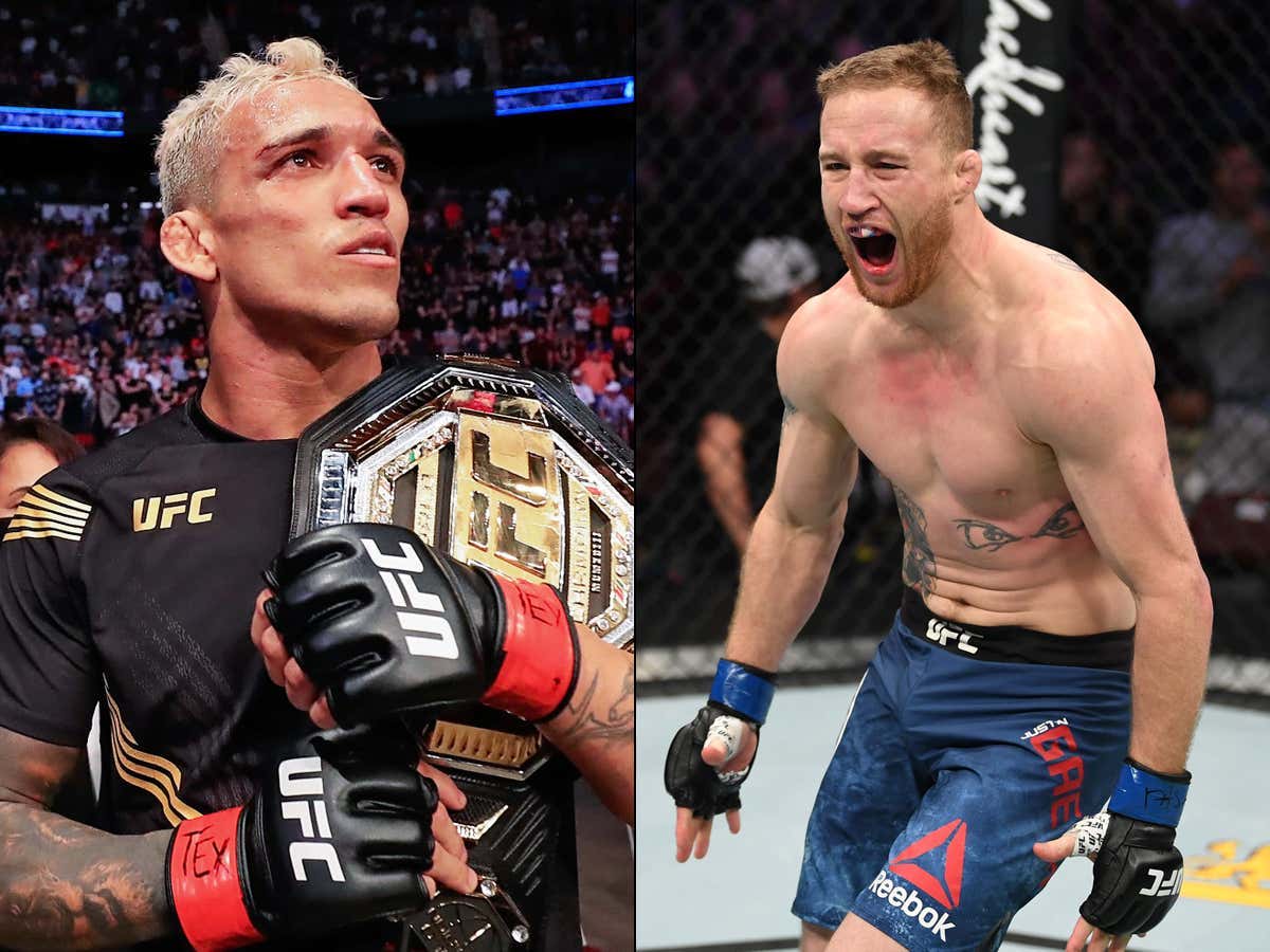 Charles Oliveira vs Justin Gaethje For The Lightweight Title Is On For May 7th