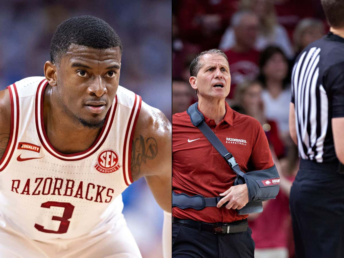 Arkansas Hoops Player Trey Wade - Who Tore Eric Musselman's Rotator Cuff During A Practice Drill - Is Smartly Getting An NFL Tryout