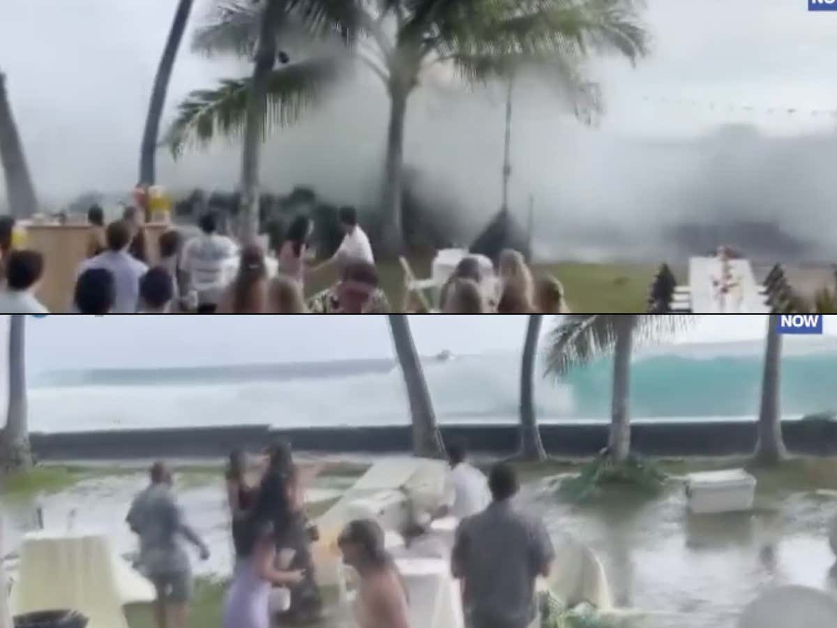 Historical Swells In Hawaii Are Hilariously Ruining People's Dream Weddings