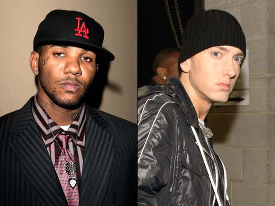 The Game Dissed Eminem On A 10 Minute Track Titled "The Black Slim Shady" And Then Commented On Bikini Pics Of His Daughter Hallie