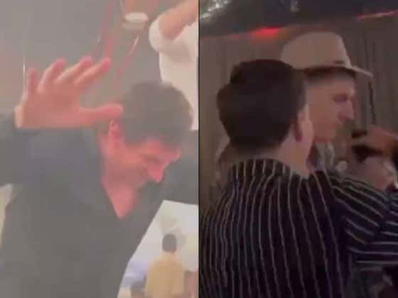Boban And Nikola Jokic Were Having The Time Of Their Lives Dancing Their Asses Off And Drinking From Gigantic Bottles