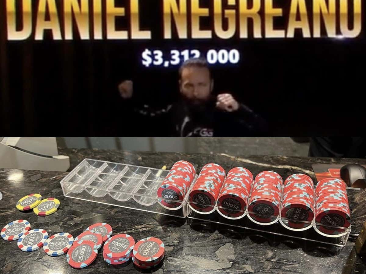 Daniel Negreanu Winning $3.3 Million And Collecting His Winning In Casino Chips Is Awesome