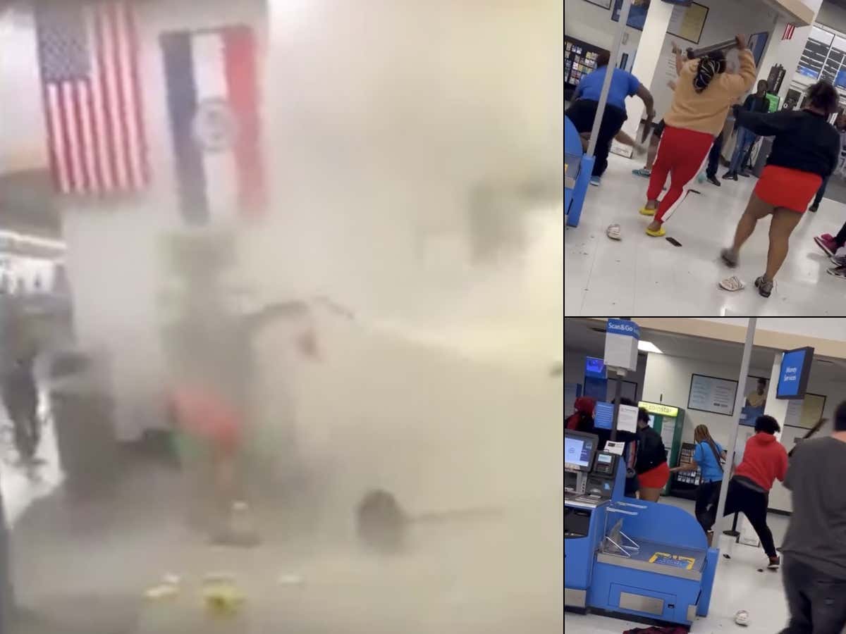 Epic Walmart Fight Breaks Out With Upwards Of 20 People Brawling