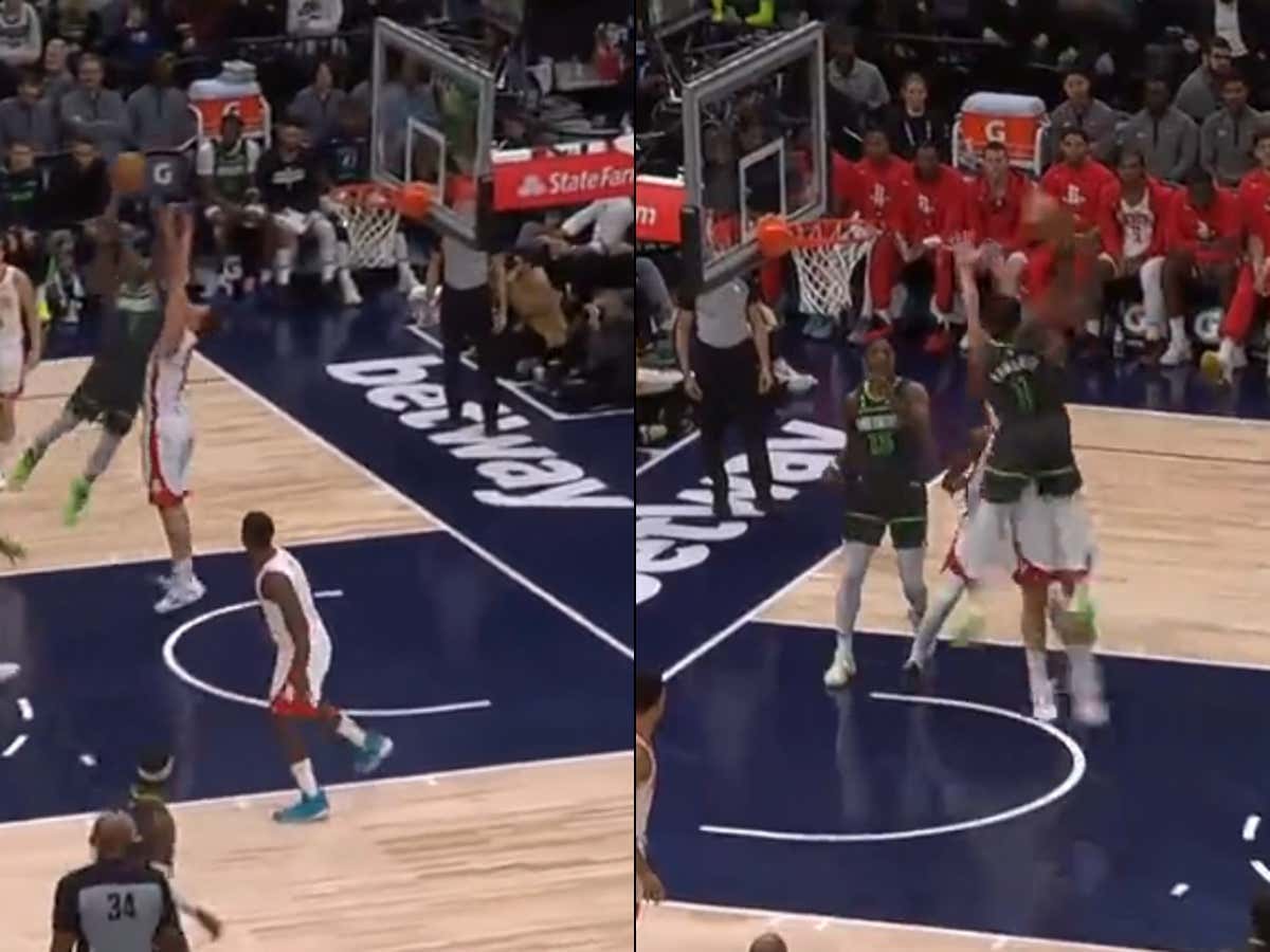 Watch Anthony Edwards Unload Two Separate Dunk Of The Year Candidates In The Same Game