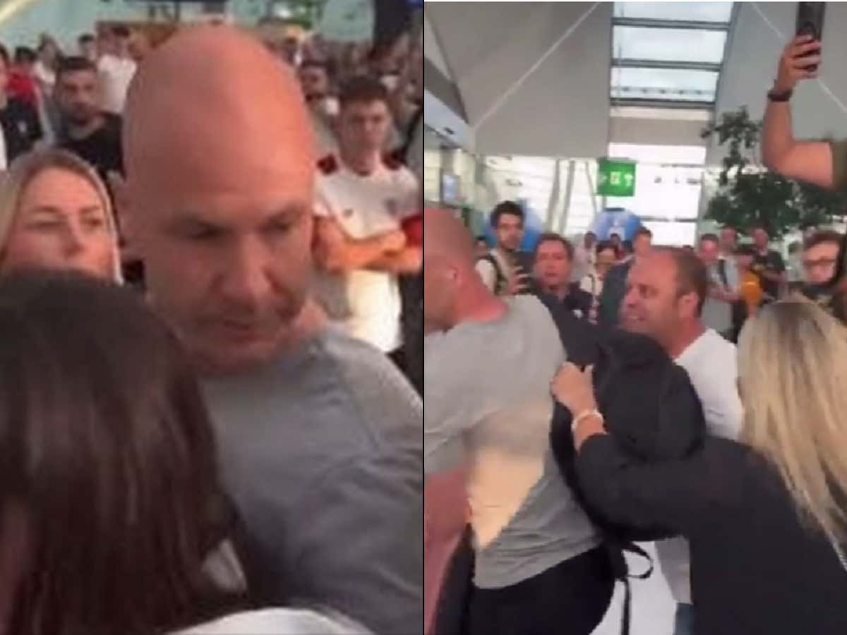Disgraceful Soccer Fans From AS Roma, Italy Attack Referee Anthony Taylor At Airport While He Was With His Family Because They Lost Europa League Final