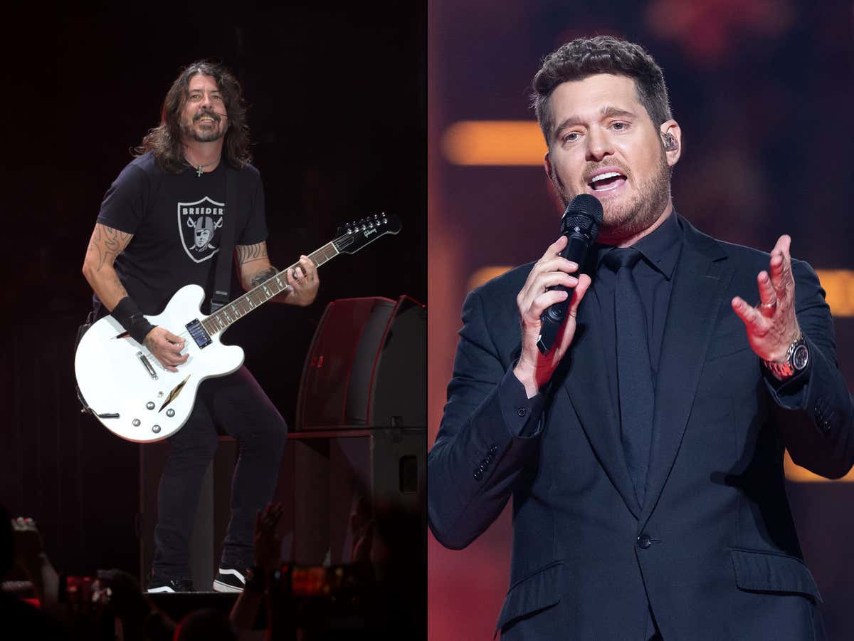 Foo Fighters Pay Off Tour-Long Gag By FINALLY Bringing Out Michael Bublé To Sing 'Haven't Met You Yet'