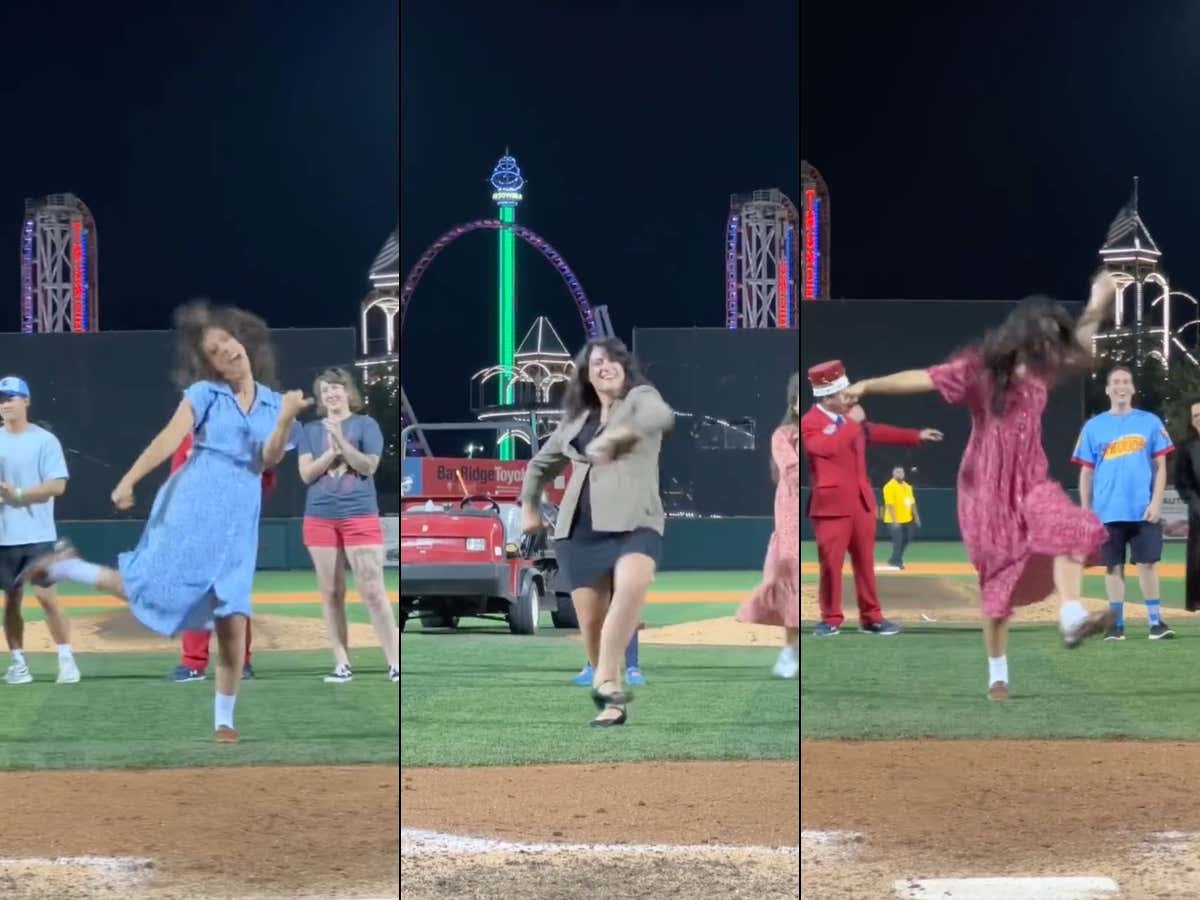 Props To The Brooklyn Cyclones Minor League Affiliate For Hosting Another Successful "Seinfeld Night" This Past Weekend, Complete With A Killer "Elaine Dance Competition"