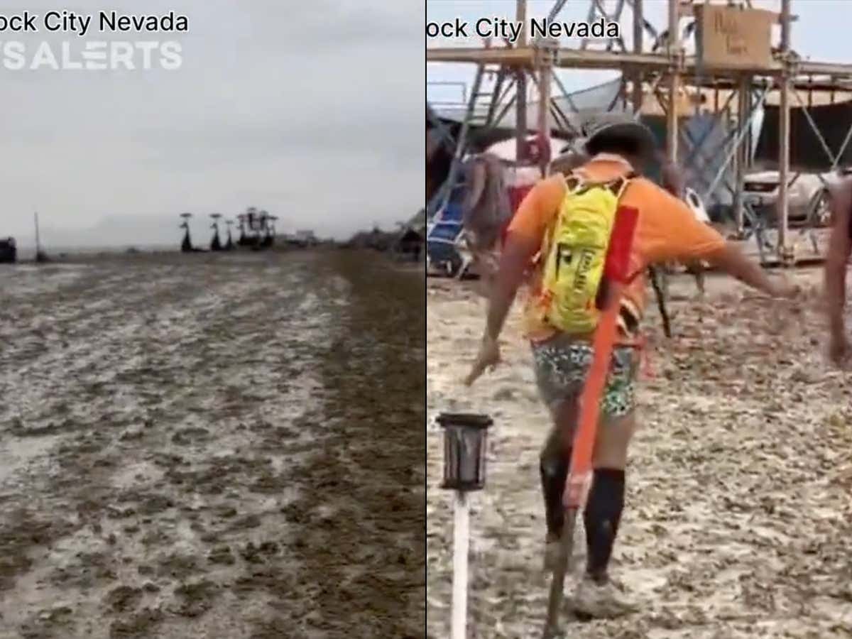 After Seeing The Footage Of 73,000 People Stuck At The Burning Man Festival Due To Flooding With No Way In Or Out, I Have No Choice But To Believe The Climate Change Activists Put A Hex On Them