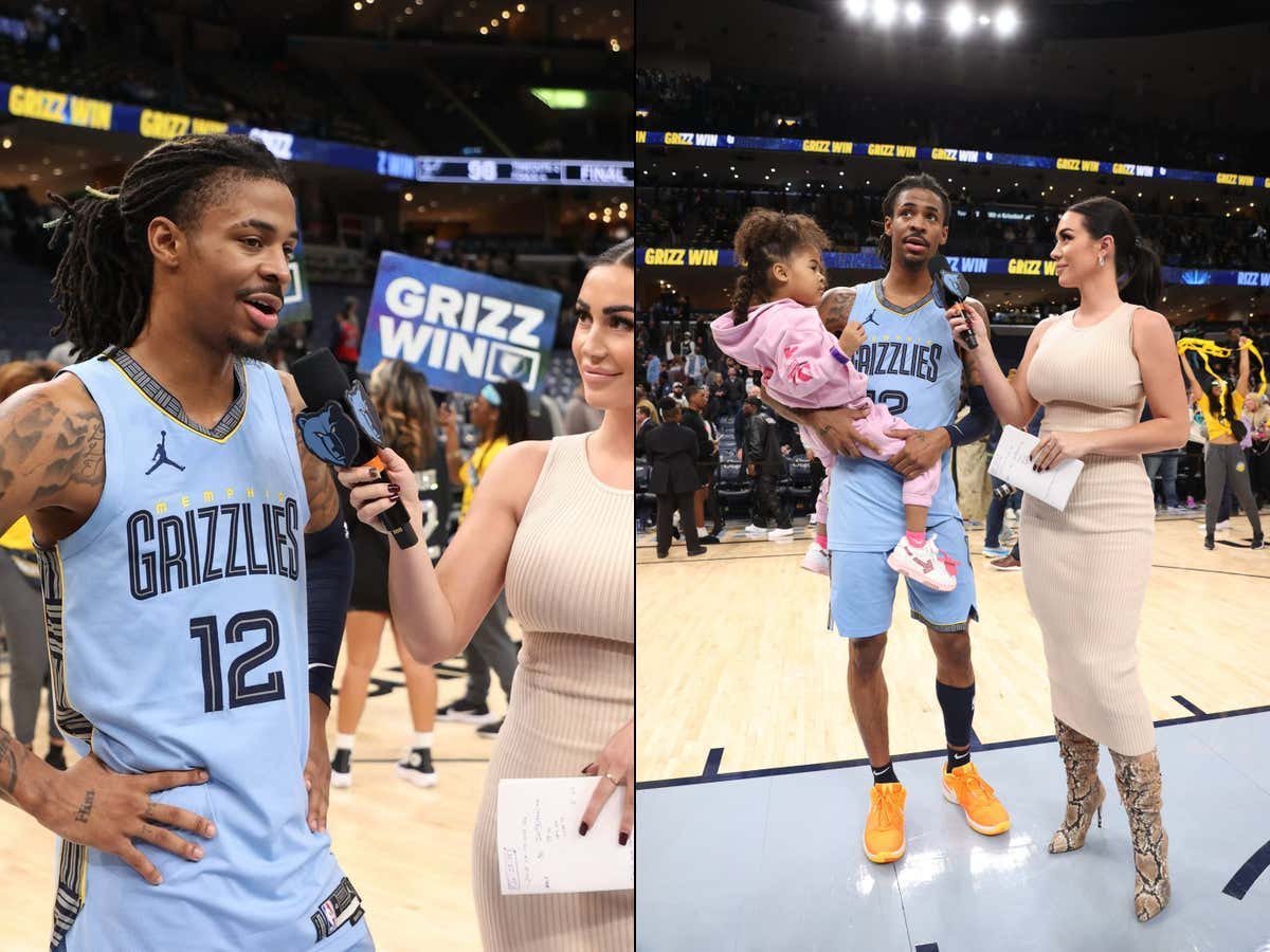 Props To The Memphis Grizzlies For Having To Maintain Composure While Being Interviewed By The Grizzlies Sideline Reporter KJ Wright Every Night