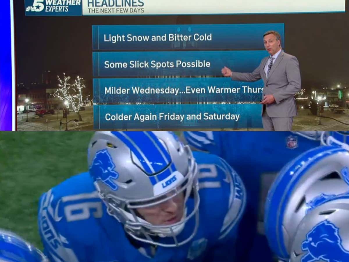 Ultimate Loser: Dallas' NBC Channel Refused To Show The Lions Win, Cut Away Early To Deliver A 'Special Weather Report' That It Was Cold Outside