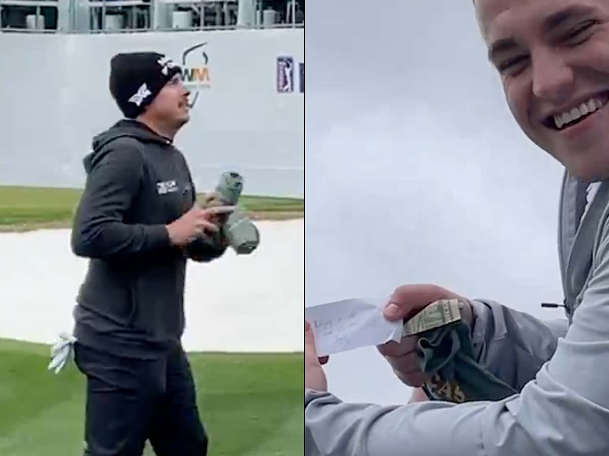 The People's King: Joel Dahmen Threw Some Money Into The Stands On 16 At The Waste Management For Fans To Buy Even More Beer