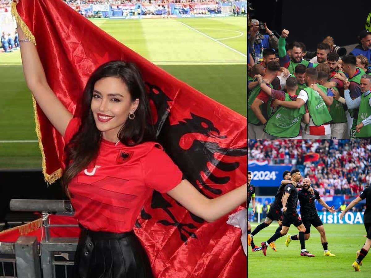 Pretty Jealous That Eva Murati Had A Front Row Seat To Croatia/Albania - Easily The Most Entertaining Match At The Euros So Far