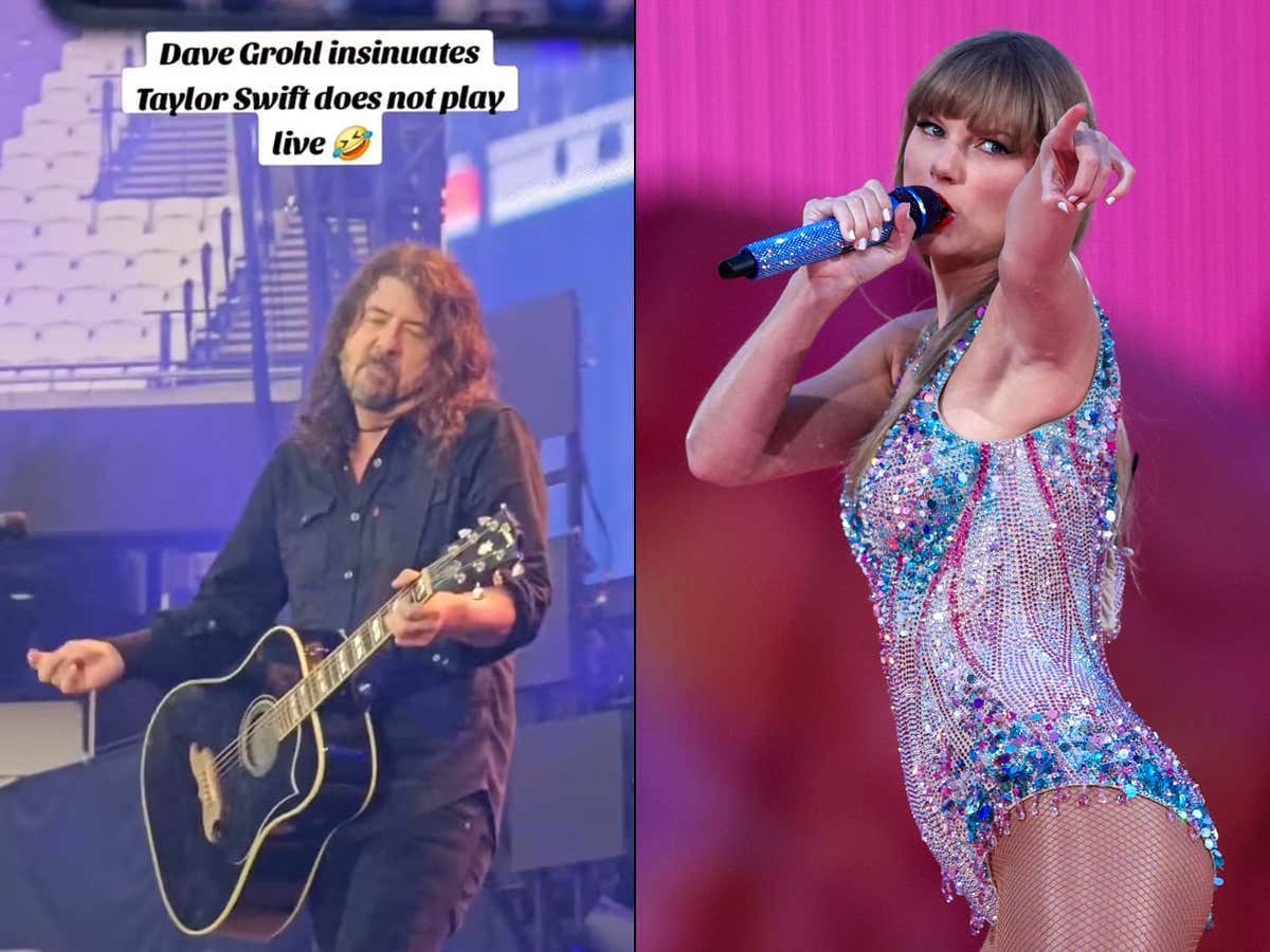 It Appears Dave Grohl Has A Death Wish After He Fired A Shot Straight Across Taylor Swift's Bow At A Live Show In London This Weekend, Alleging She Doesn't Actually Perform Live