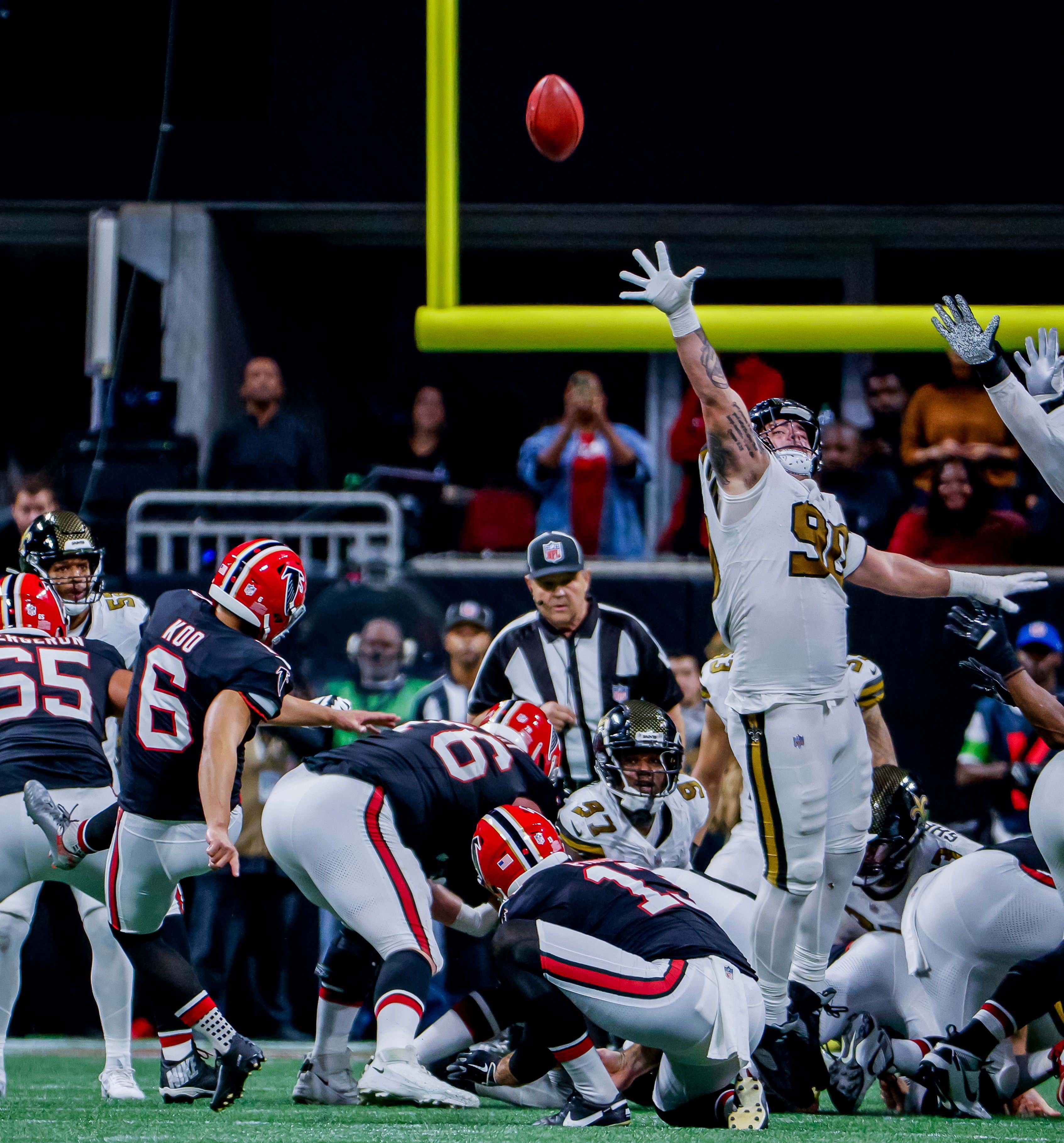 Younghoe Koo Hits a 58-Yard Field Goal To Beat the Saints Without the Falcons Scoring an Offensive Touchdown