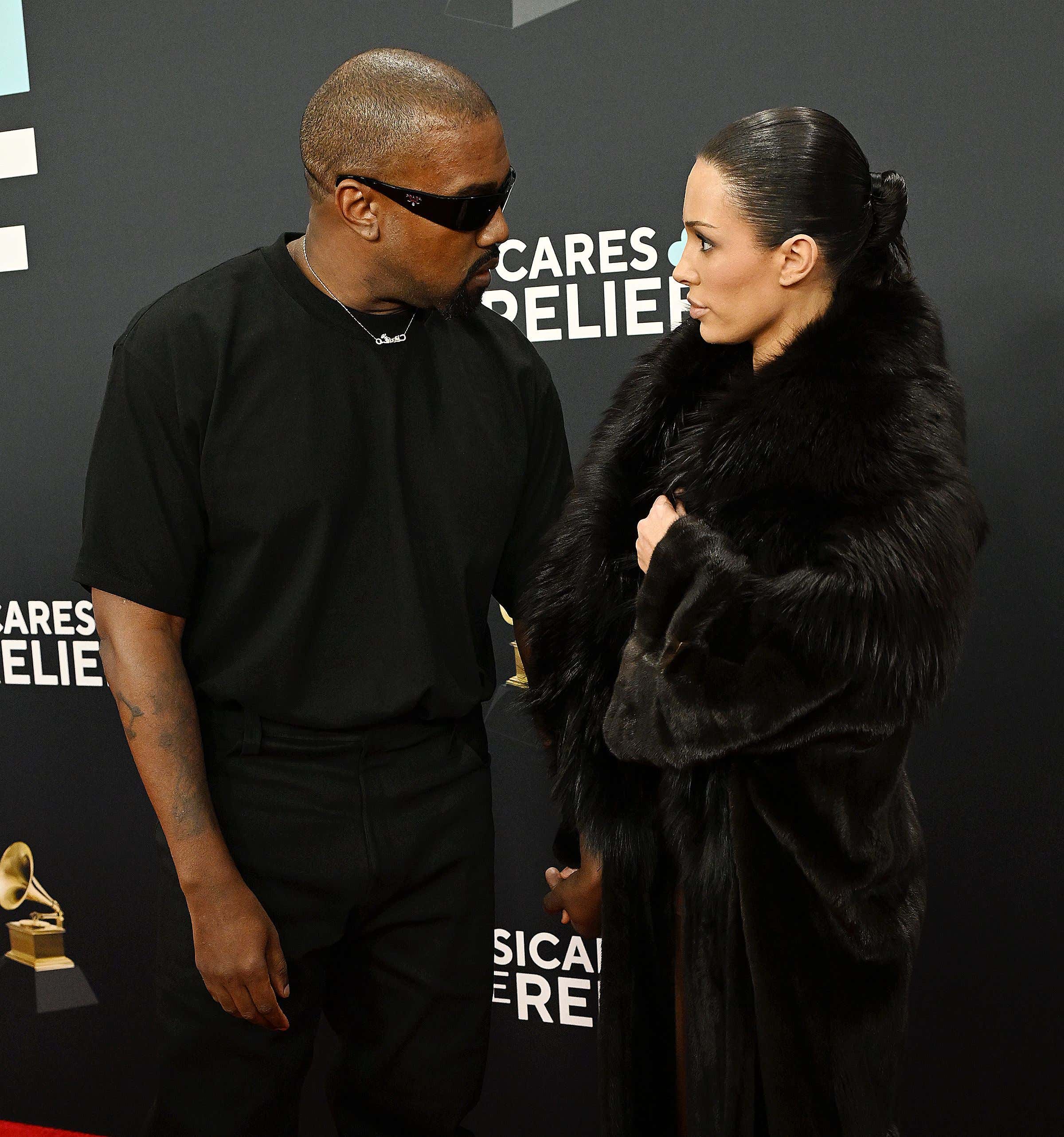 Kanye West And Bianca Censori Were Escorted Out Of The Grammys After Showing Up Uninvited