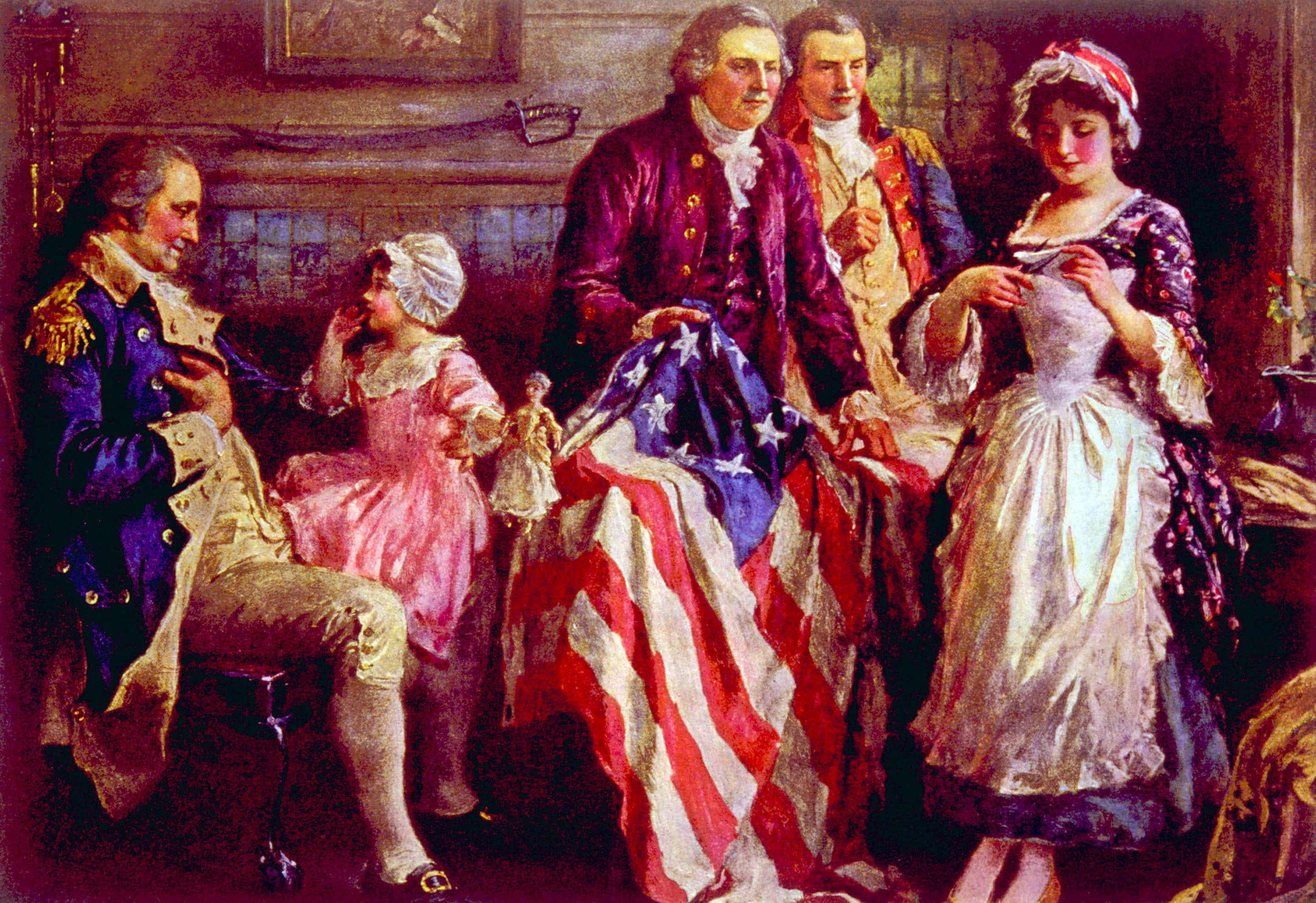 The Legend of Betsy Ross Sewing The First American Flag Actually Sews Falsehoods Mainly Because That Story Is Bullshit