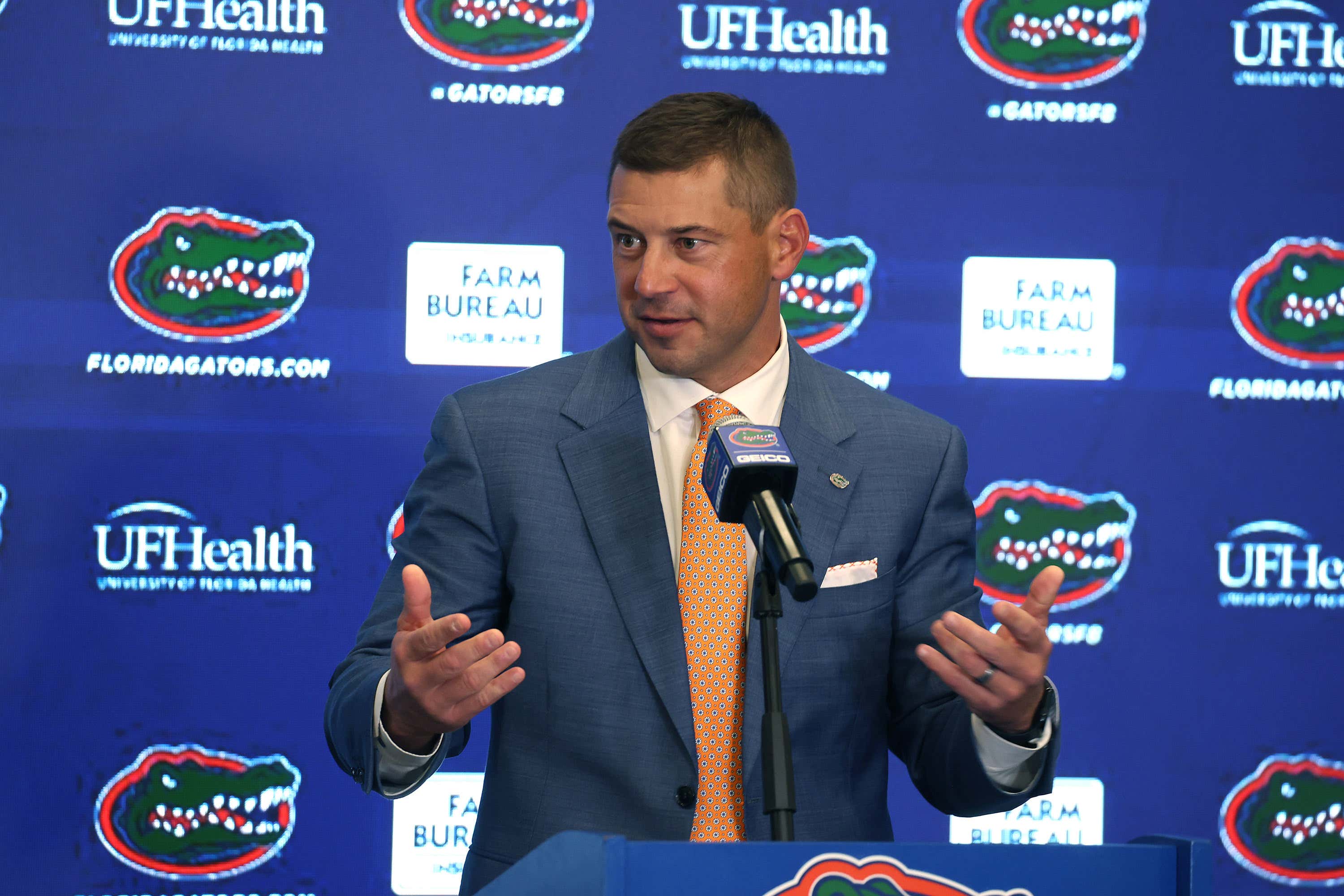 New Florida HC Jon Sumrall Says He Can No Longer Take His Wife to Italy for Their Anniversary Because He Has 'Too Much Shit To Do'