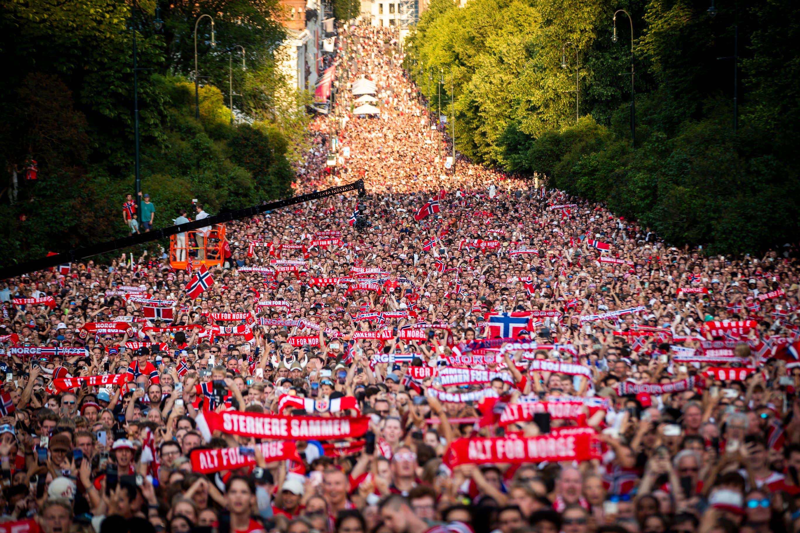 After Losing To England in The Quarterfinals, The Entire Damn Country of Norway Showed Up For a World Cup Parade