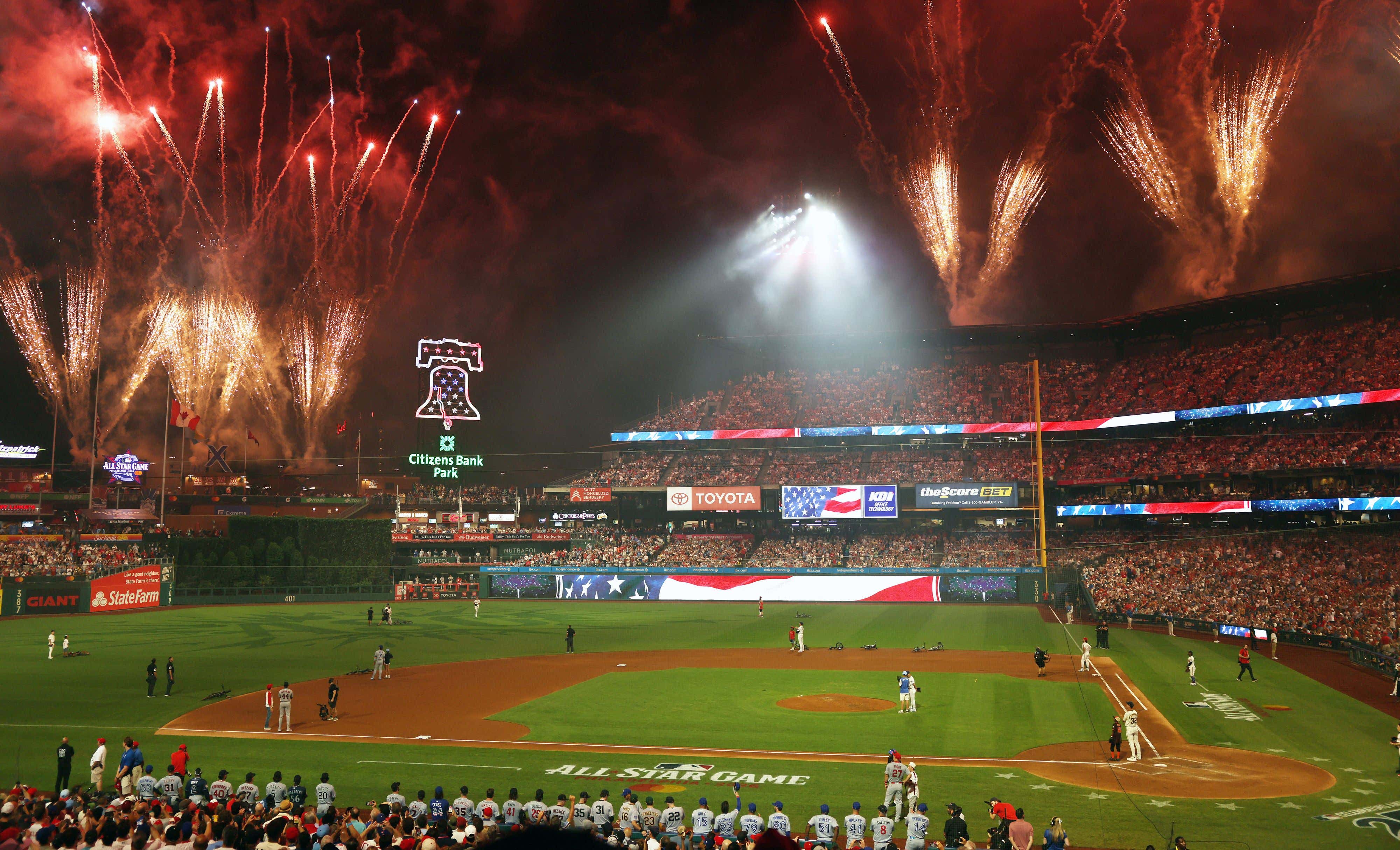 The Fireworks/Sandlot Tribute During The All Star Game Rocked