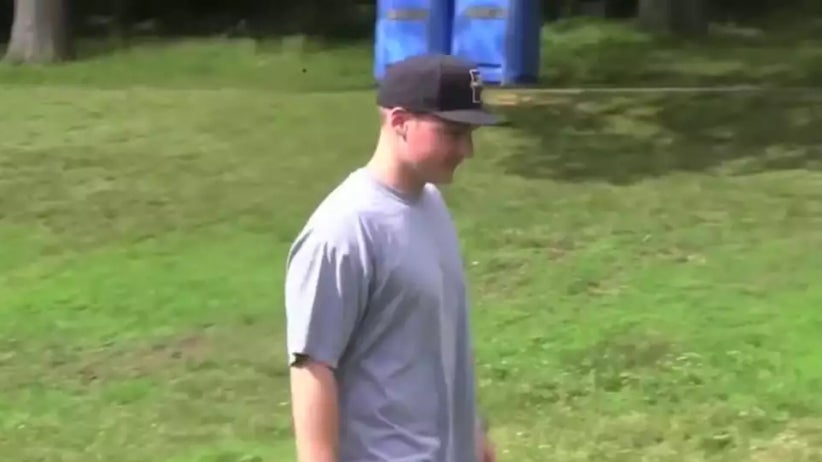 Weird Haircut Seth Throws A Football