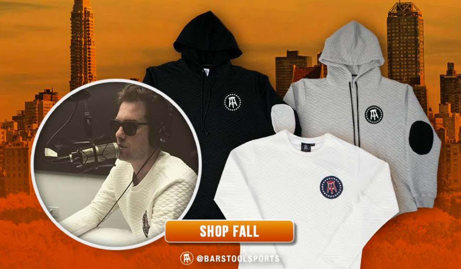 New Barstool Quilted Crew Neck Now On Sale...Use Promo Code KFC For