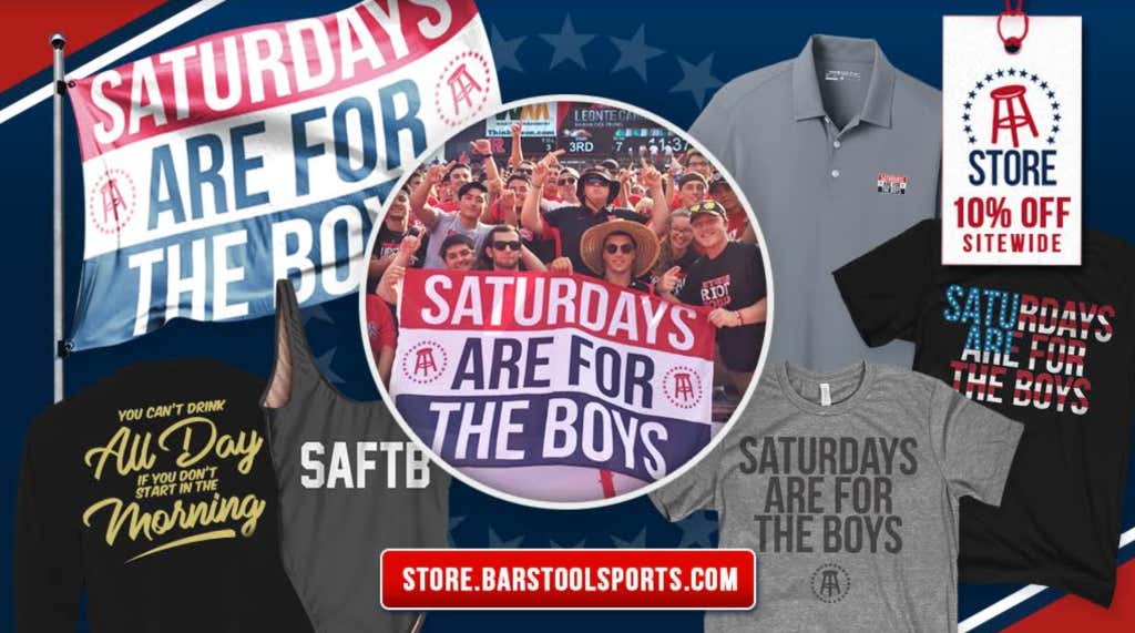 We've Got A MASSIVE Fall Sale In The Barstool Store Right Now