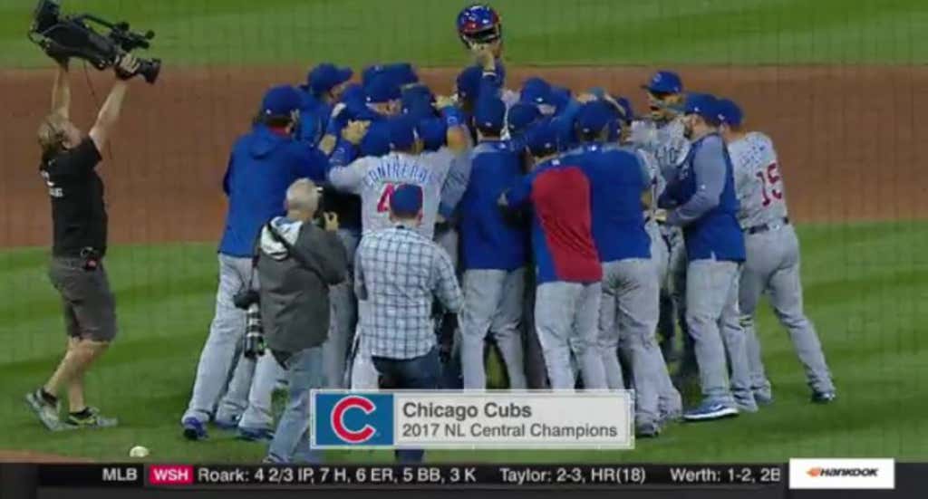 The Defending World Series Champion Chicago Cubs Clinch Nl Screen Shot 2018 09 27 At 9 53 26 Pm
