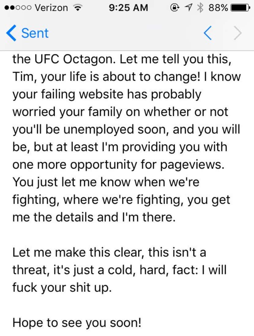 Deadspin EditorInChief Changes Position...Remember When He Tried To Fight Everyone In The UFC