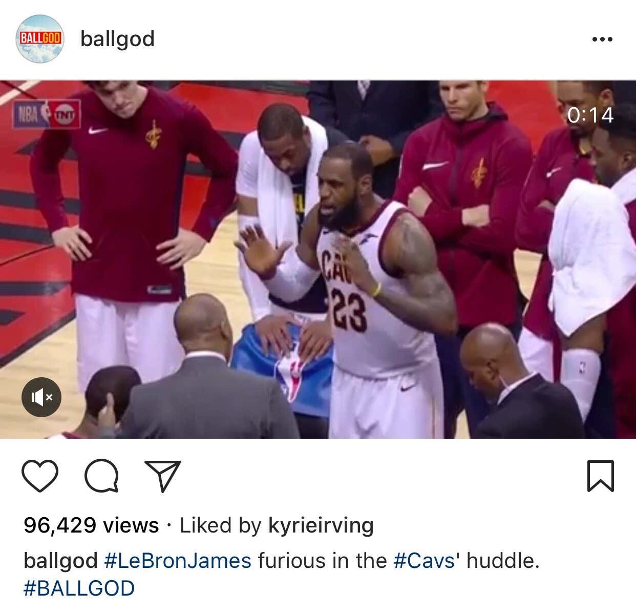 Kyrie Irving Doesn't Seem Too Upset That The Cavs Got Blown Out Again