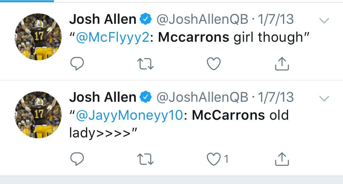 7 News WKBW - Josh Allen's one-word tweet as the