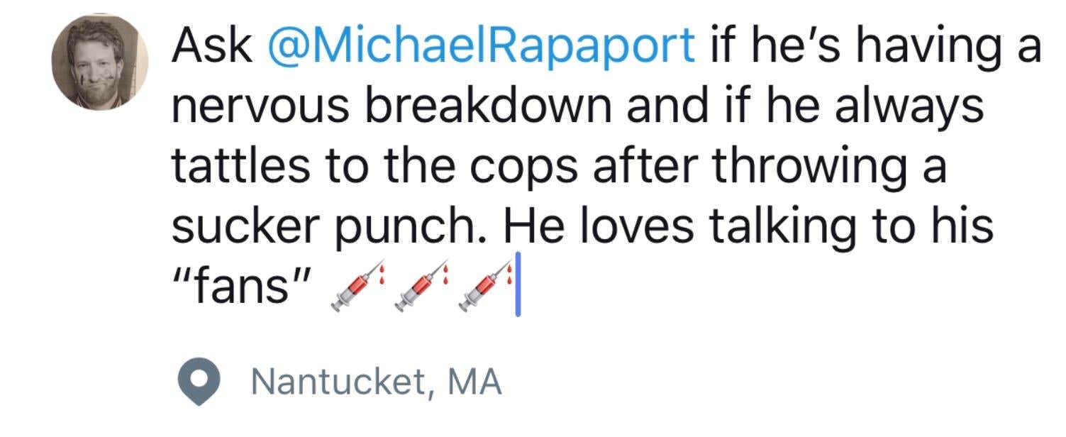 Michael Rapaport Gets Heckled About Barstool At A Basketball Game