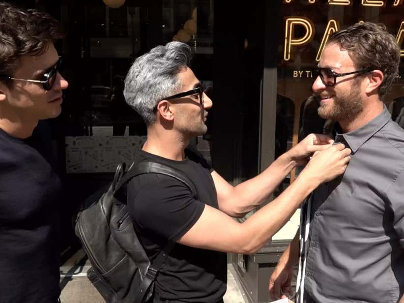 Barstool Pizza Review - Pizza Alla Pala with Special Guests Tan and Antoni From Queer Eye