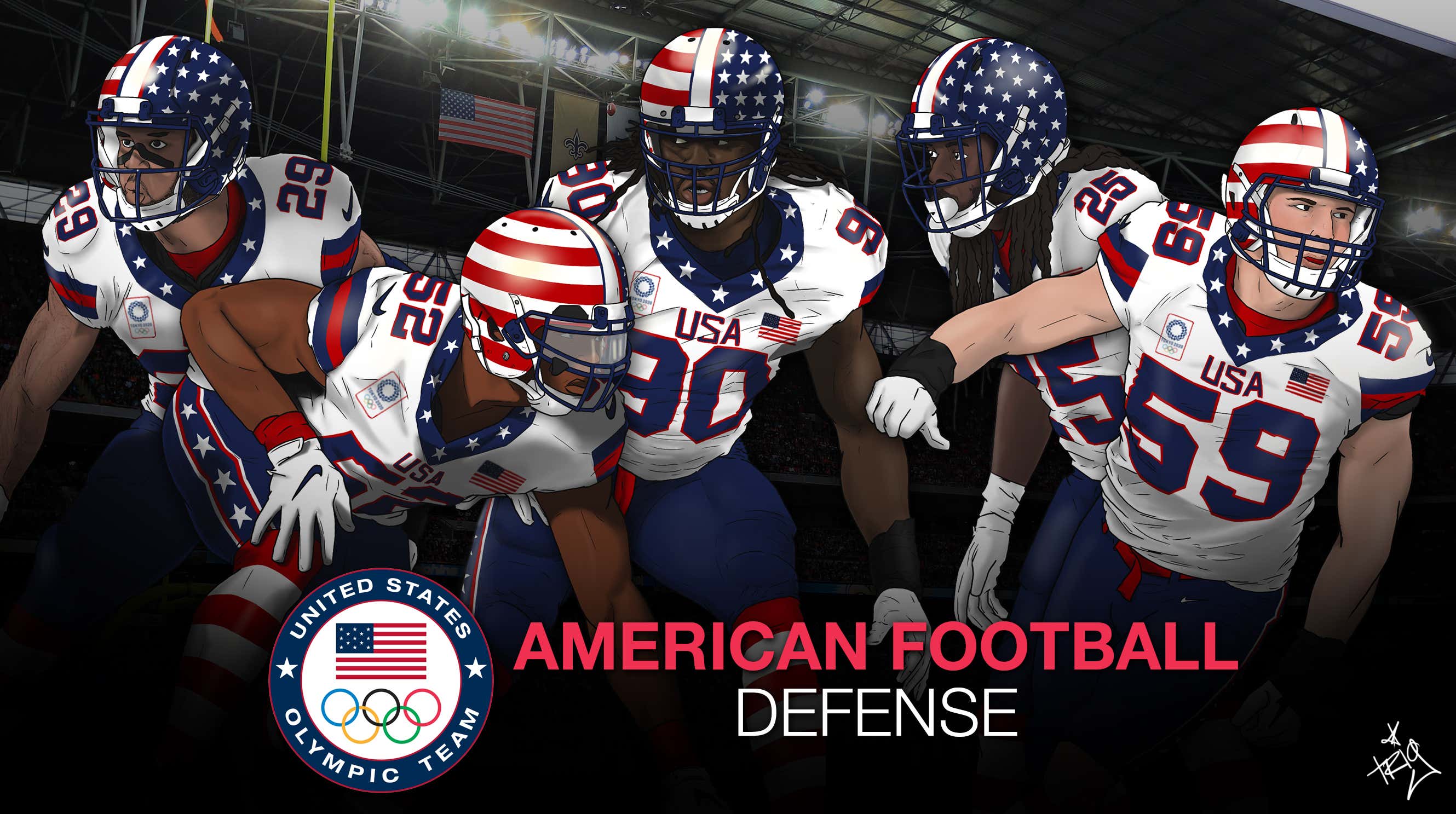 Constructing a hypothetical American Football Team USA for Olympic