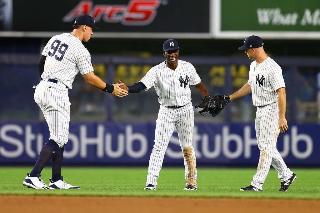 Aaron Judge Returned To The Field And The Yankees Exploded For An 11 0 Win Barstool Sports