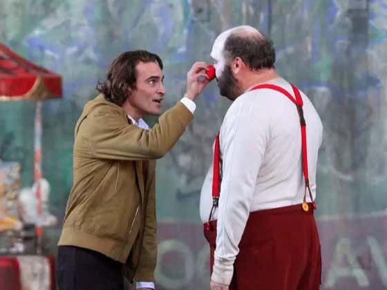 We've Got Our First Look At Joaquin Phoenix As The Joker - But He Isn't Quite Yet The Clown Prince Of Crime